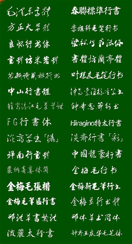 字体打包免费下载-常用字体打包