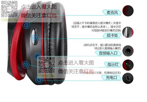 头戴式蓝牙耳机说明书图标