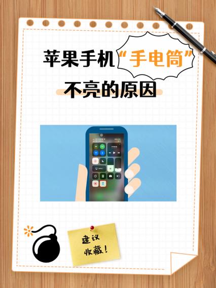 苹果手机的手电筒怎么不亮了图标