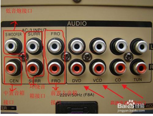 老式音响接口如何连线