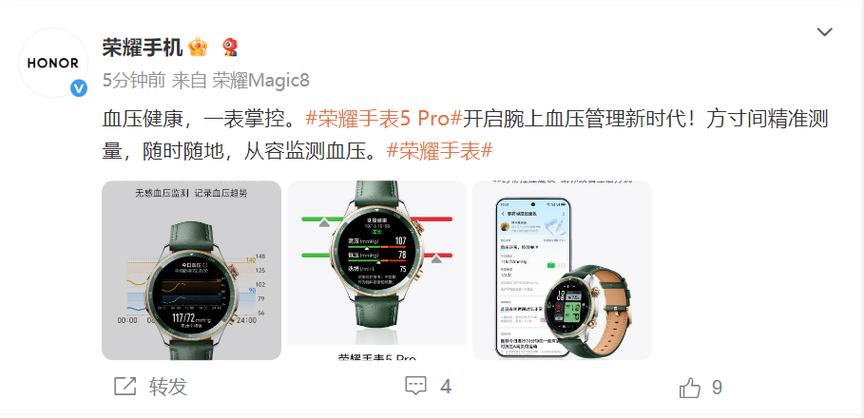 华为watch5怎么测血压图标