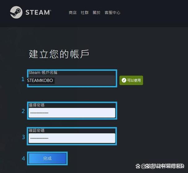 steam用户注册游戏截图