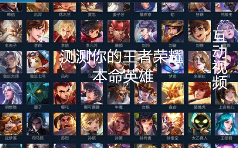 王者荣耀本命英雄测试免费