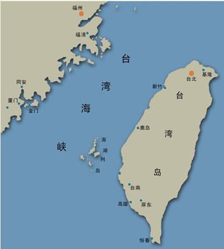 台湾海峡地图全图高清版