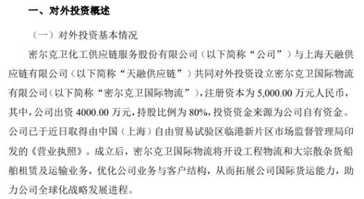 密尔克卫(603713.SH)控股股东拟斥资1000万元至1500万元增持公司股份图标