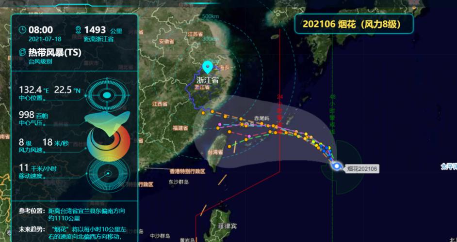 台风烟花实时监控