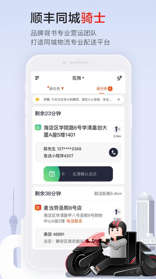 顺丰同城急送骑手app兼职怎么样