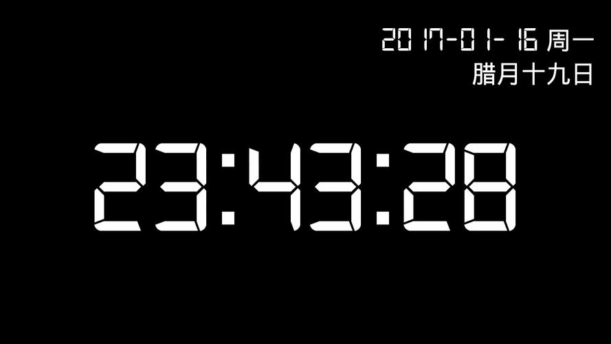 桌面时钟显示